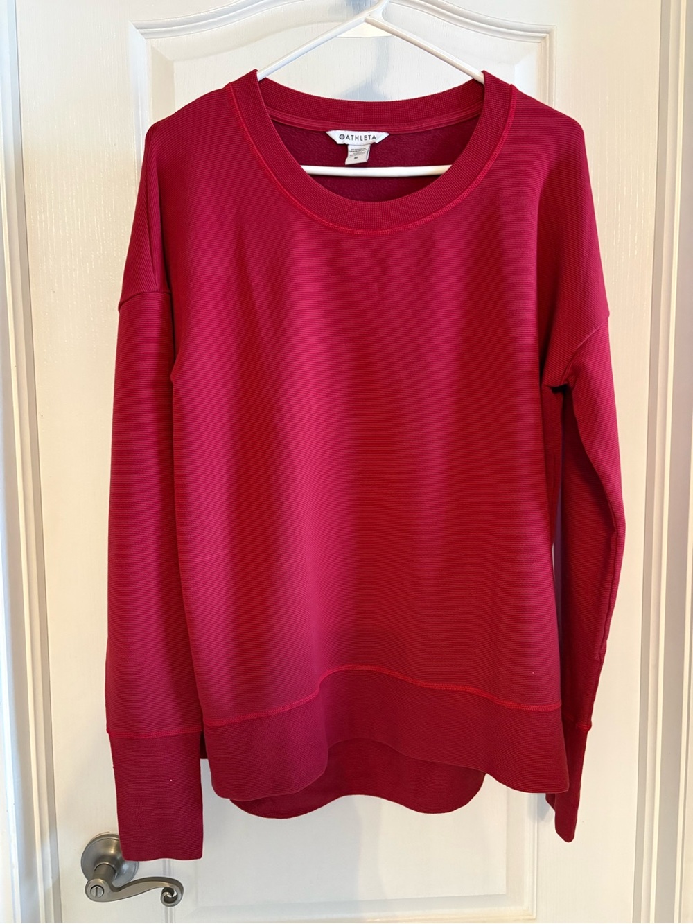 Athleta Women's Deep Red Crewneck Sweater